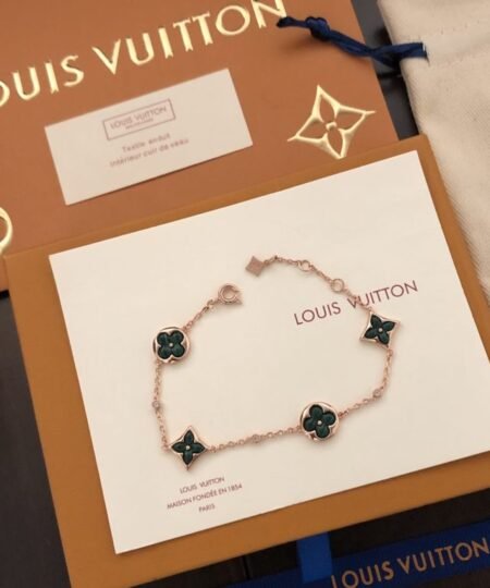 Louis Vuitton Natural Malachite Bracelet Green For Women