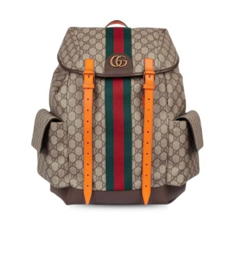 Gucci Ophidia  Medium Backpack Beige For Men 15.7 in/ 40 cm 598140 FADEB 9757