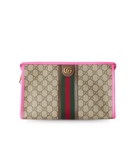 Gucci Ophidia GG Pouch Beige For Men 11.2 In/ 28.5 Cm 598234 FADI7 9766
