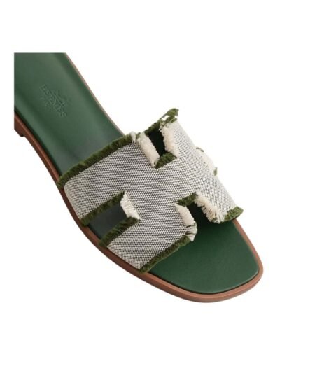 Alternative view of Hermes Oran Sandal Green For Women H231095Z V1360