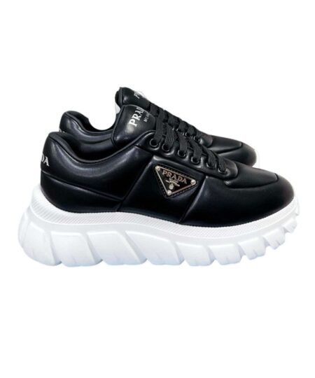 Prada Padded Nappa Sneakers Black For Women