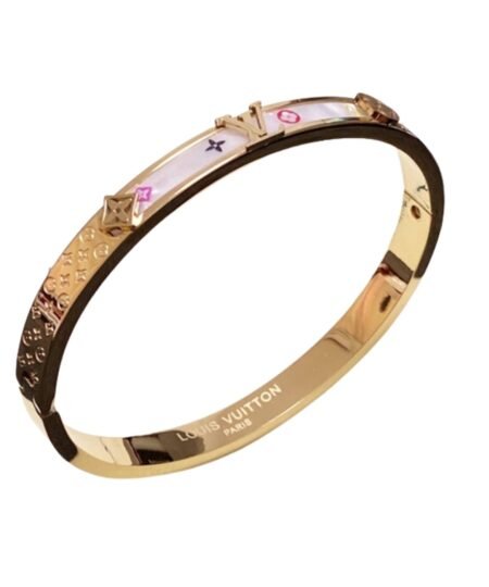 Louis Vuitton Pattern Bracelet Gold For Women