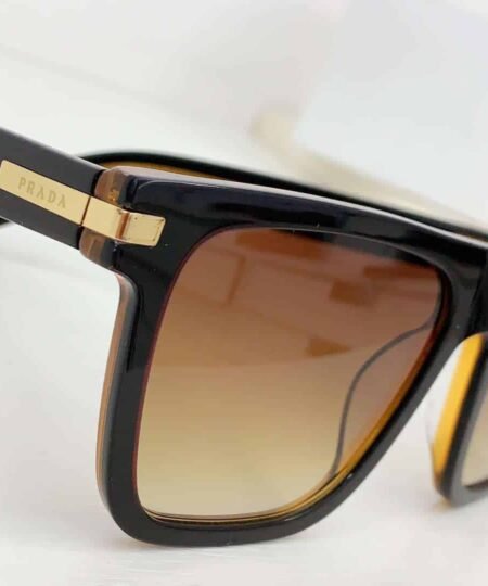 Alternative view of Prada Ombre Square Sunglasses Black For Women