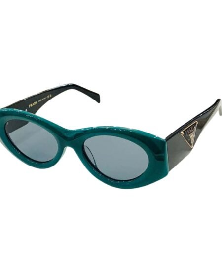 Prada Oval Sunglasses Jade Green For Women