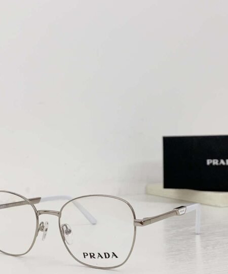 Prada Round Glasses Silver For Women