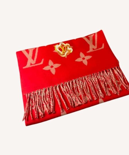 Louis Vuitton Precious Dragon LV Essential Scarf Red For Women