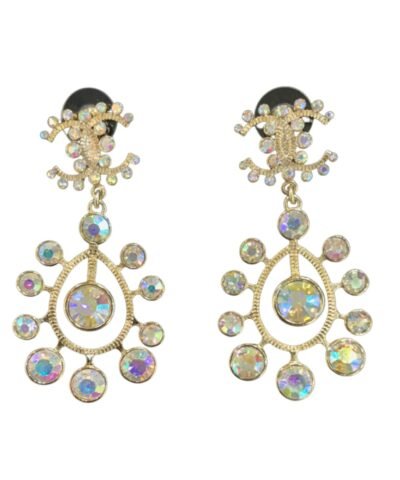 Chanel Round Earrings Gold For Women