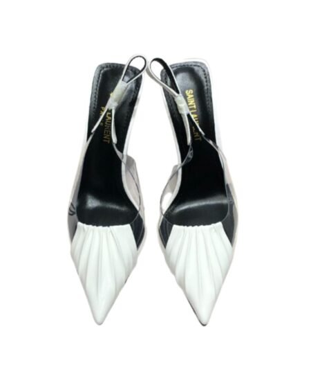 Saint Laurent 140mm Pointed-Toe Pumps White For Women