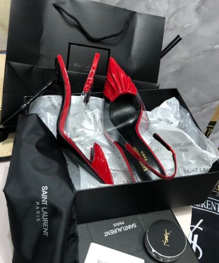Alternative view of Saint Laurent 140mm Pointed-Toe Pumps Red For Women