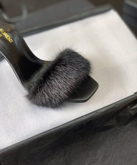 Alternative view of Saint Laurent Bea Ankle Strap Sandals Black For Women