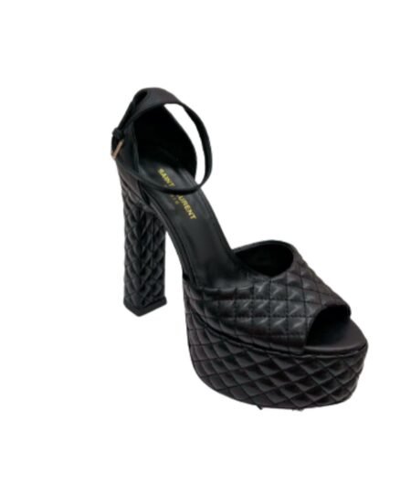 Saint Laurent Jodie Platform Sandals In Smooth Black For Women