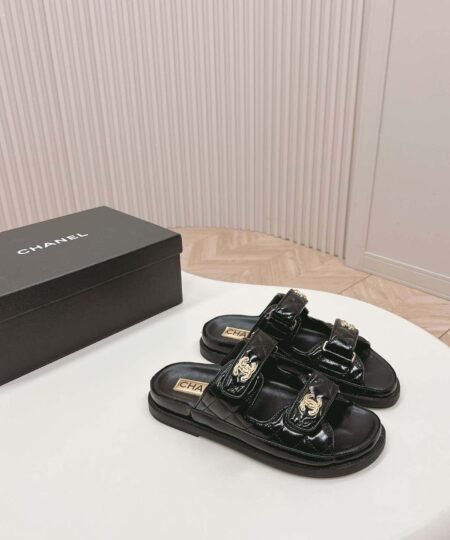 Alternative view of Chanel Sandals With Chanel Logo Black For Women