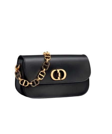 Christian Dior Small 30 Montaigne Avenue Black Bag For Women M9261UMOA_M900 - 7 Inches/ 18 Cm