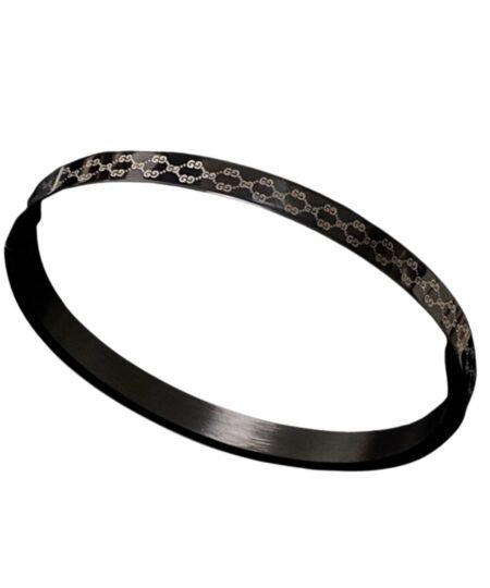 Gucci Double G Bracelet Black For Women