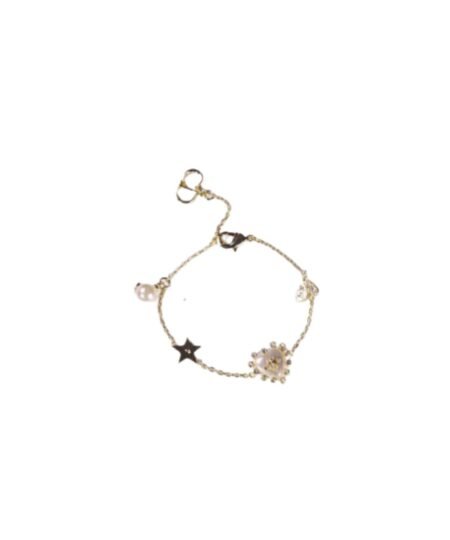 Stylized Detail Bracelet Gold Tone For Women