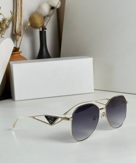 Alternative view of Prada Sunglasses With Triangle Logo Gold For Women