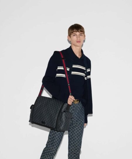 Alternative view of Gucci Supreme Diaper Bag Black For Men 17.3 in/ 44 cm 495909 K5RLN 1095