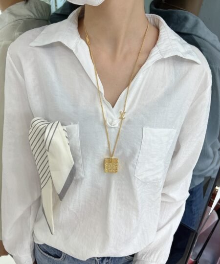 Alternative view of Louis Vuitton The Trunk Locket Necklace Gold For Women