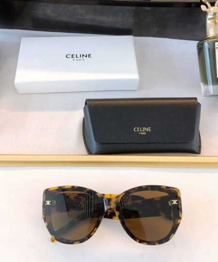 Alternative view of Celine Triomphe Sunglasses Brown For Women
