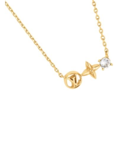 Louis Vuitton LV Circle Logo Necklace Gold For Women