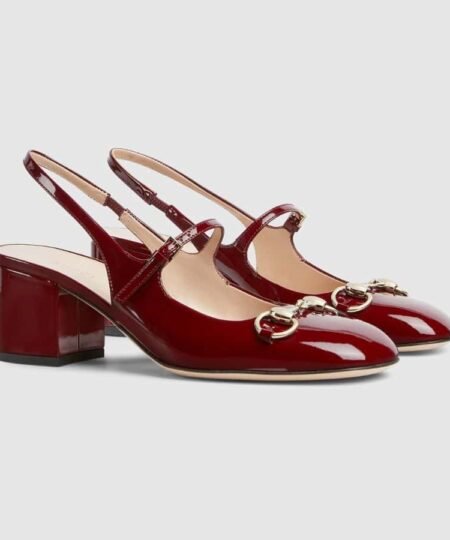 Gucci Horsebit Pump Red For Women- 801893 BNC80 6207