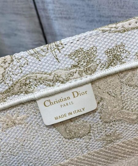 Alternative view of Christian Dior Medium Dior Book Tote Gold-Tone Toile de Jouy Embroidery, Gold, For Women 36cm CD M1296ZTQO_M01E