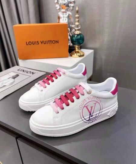 Louis Vuitton Women's Time Out Sneaker Fuchsia Pink For Women LV 1AA1BN