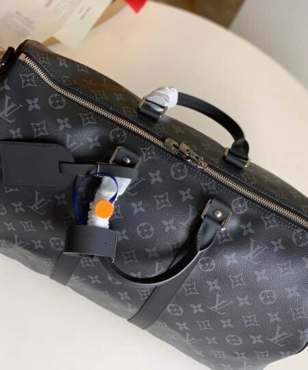 Alternative view of Louis Vuitton Keepall Bandouliere 45 Monogram Eclipse Canvas For Men, Men's Bags, Travel Bags 17.7in/45cm LV M40569