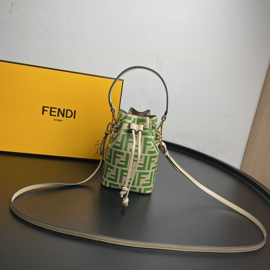 Fendi Mon Tresor Green Mini Bag For Woman 18cm/7in - Image 3