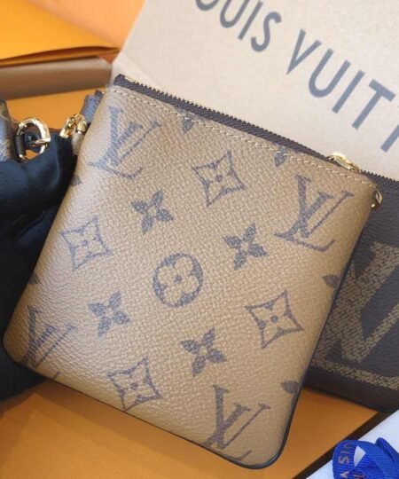 Alternative view of Louis Vuitton Trio Pouch Monogram Giant, Monogram Reverse And Monogram Mini Canvas For Women, Women's Wallet 7.7in/19.5cm LV M68756