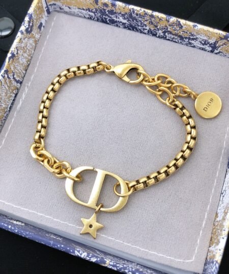 Alternative view of Dior CD Navy Bracelet Gold Tone For Women