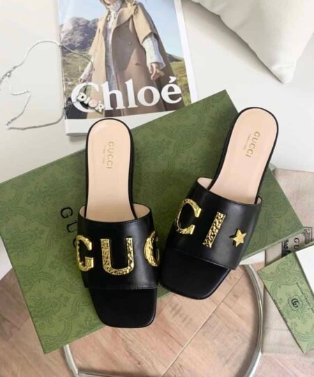 Gucci Women's 'Gucci' Slide Black For Women GG
