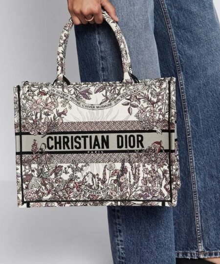 Alternative view of Christian Dior Medium Dior Book Tote White For Women 14in/36cm M1296ZEBQ_M20E