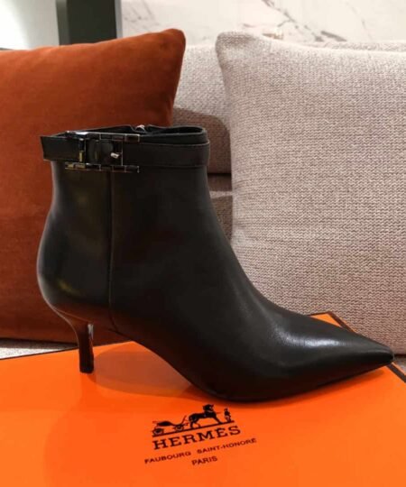 Alternative view of Hermes Blanche Ankle Boots Black For Women 2.4in/6cm