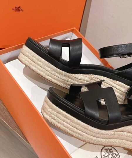 Alternative view of Hermes Doll 40 Espadrilles Black For Women 1.6in/4cm