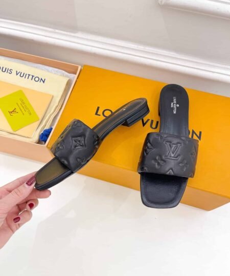 Alternative view of Louis Vuitton Women's Revival Flat Mule Black For Women LV 1A9P3T