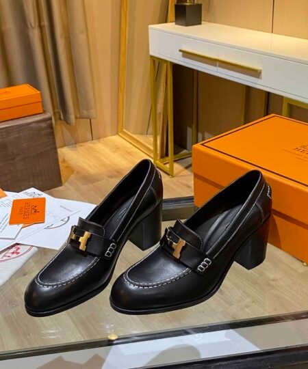 Alternative view of Hermes  Shoes Heel Black For Women 2.8in/7cm