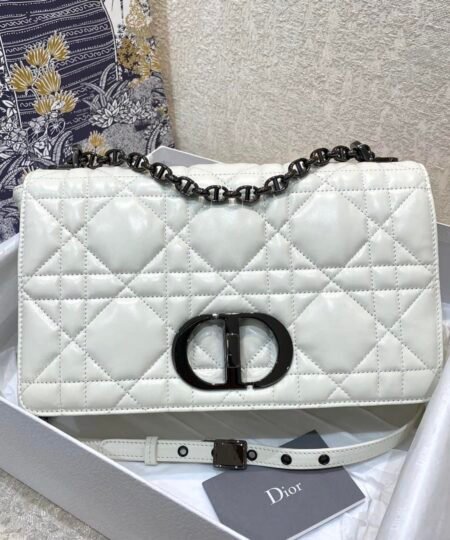 Christian Dior Large Dior Caro Bag White For Women 28cm CD