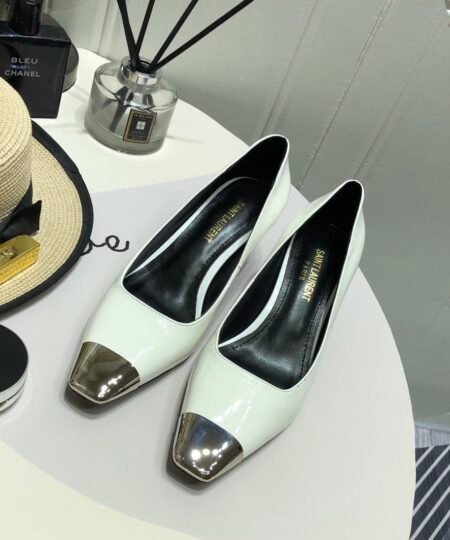 Alternative view of Saint Laurent Women's Blade Slingback Pumps White For Women YSL