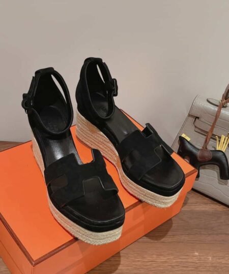 Alternative view of Hermes Doll 40 Espadrilles Black For Women 1.6in/4cm