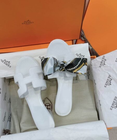 Hermes Oasis Sandal White For Women, Women's Shoes H151215Z