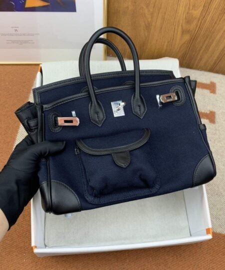 Alternative view of Hermes Birkin Cargo 25 Black, SIlver Toned Hardware Bag For Women, Women's Handbags, Shoulder Bags 9.8in/25cm