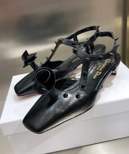 Christian Dior Women's Rose Fantastique Pump Black For Women CD 1.5in/4cm