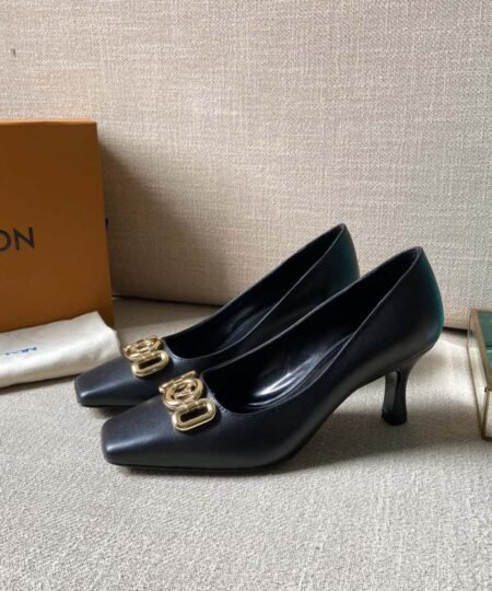 Louis Vuitton Women's Rotary Pump Black For Women LV 1AAE24