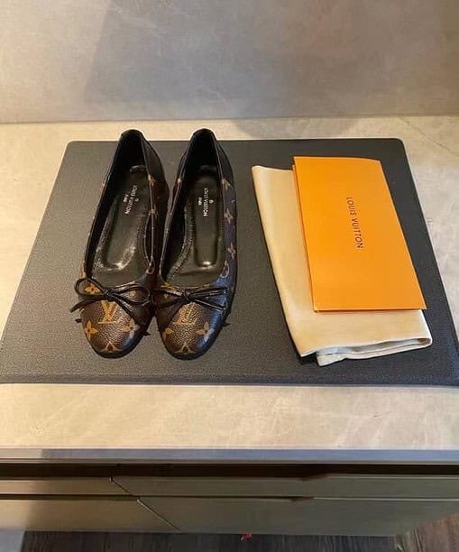 Louis Vuitton Women's Joy Ballerina Brown And Black For Women LV