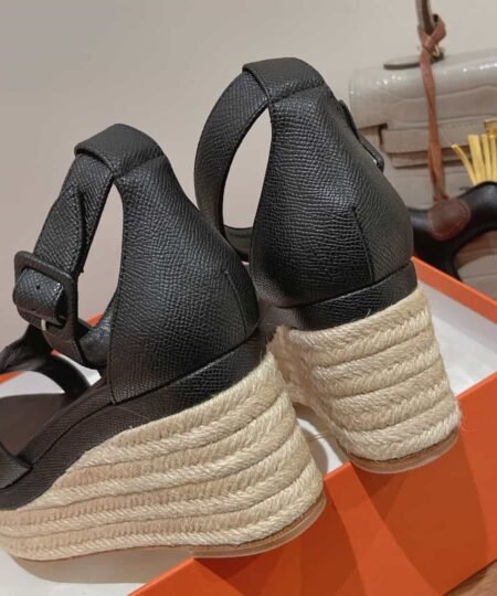 Alternative view of Hermes Doll 40 Espadrilles Black For Women 1.6in/4cm