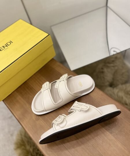 Alternative view of Fendi Feel Slides White For Women
