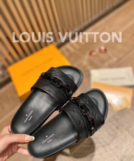 Alternative view of Louis Vuitton LV Sunset Flat Comfort Mule Black For Women LV