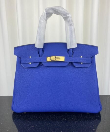 Hermes Birkin Bag 30 Blue Toned Hardware Bag For Women, Women's Handbags, Shoulder Bags 11.8in/30cm