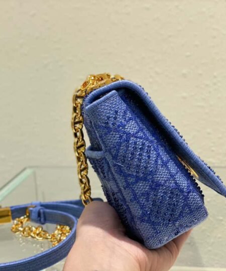 Alternative view of Christian Dior Medium Dior Caro Bag Blue For Women 25.5cm/10in CD